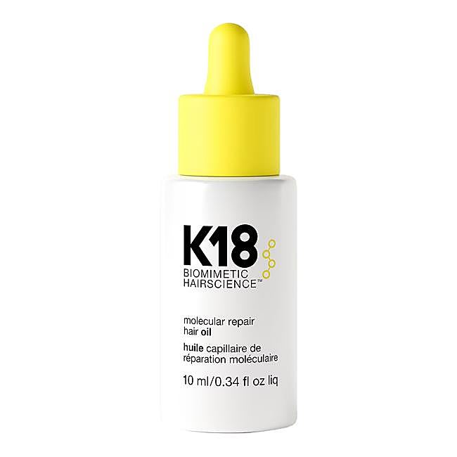 K18 Molecular Repair Hair Oil.