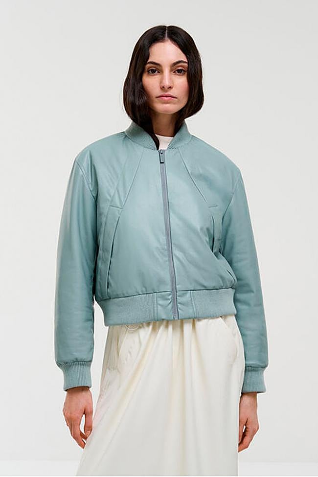 Chaqueta estilo bomber en azul grisáceo de Colmar.