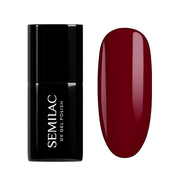 Esmalte de uñas semipermanente Black Beans Muffin de Semilac.