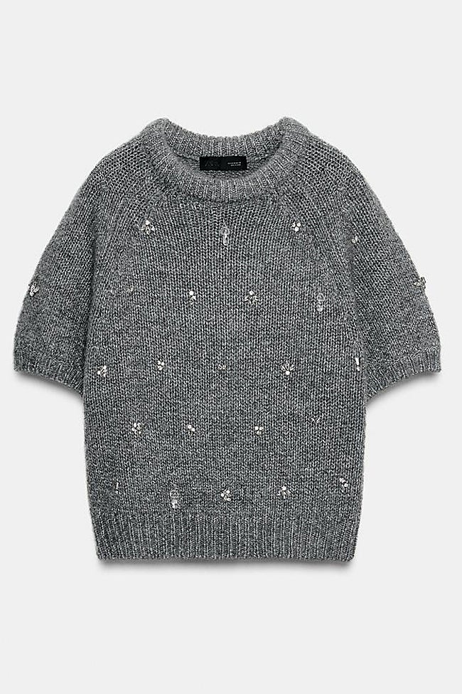 Jersey gris de Zara (35,95 euros)