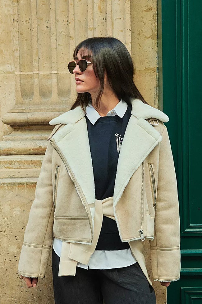 Chaqueta doble faz de Stradivarius (55,99 euros)