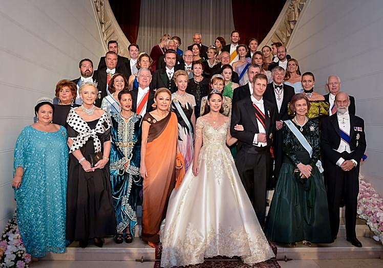 La segunda boda del príncipe Leka II de Albania, con la presencia de la reina Sofía.
