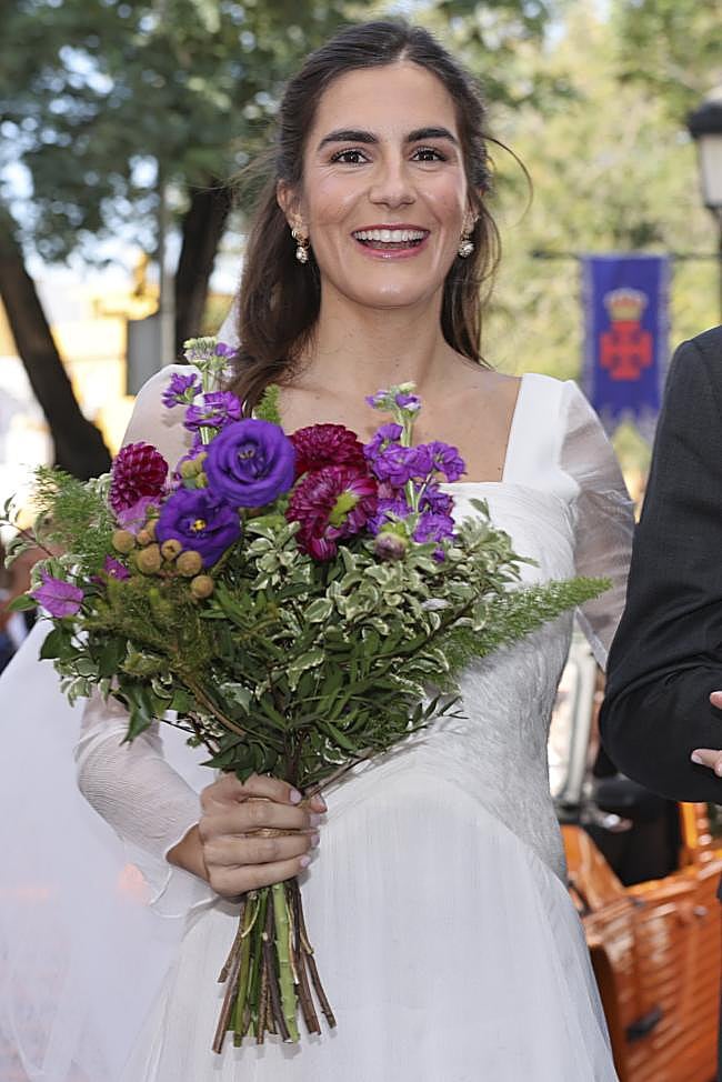 El ramo de flores de Blanca Llandres en su boda.