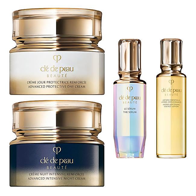 Los productos que forman parte de Key Radiance Care, el ritual estrella de belleza de Clé de Peau Beauté.