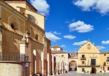 Un rincón de la plaza Mayor de Chinchilla.