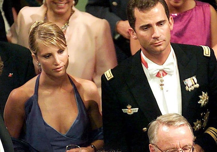 El entonces príncipe de Asturias, Felipe junto a Eva Sannum.