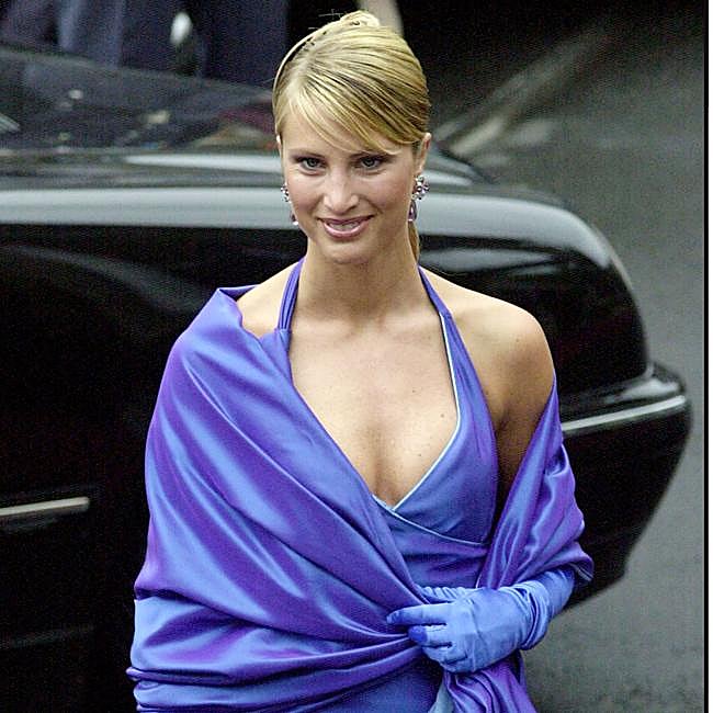 Eva Sannum durante la boda de Haakon y Mette-Marit, en 2001.