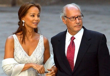 Isabel Preysler y Miguel Boyer, en la boda de Ana Aznar.