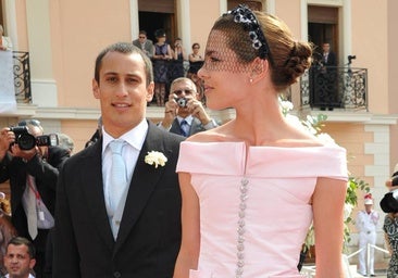 Alex Dellal y Carlota Casiraghi en la boda de Alberto y Charlène.