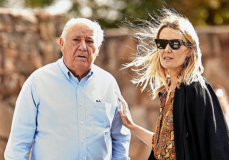 Amancio Ortega junto a su hija Marta Ortega.