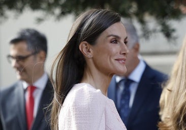 La reina Sofía vistió de rosa empolvado en la entrega del Toisón de Oro a la reina Sofía en el Palacio Real.