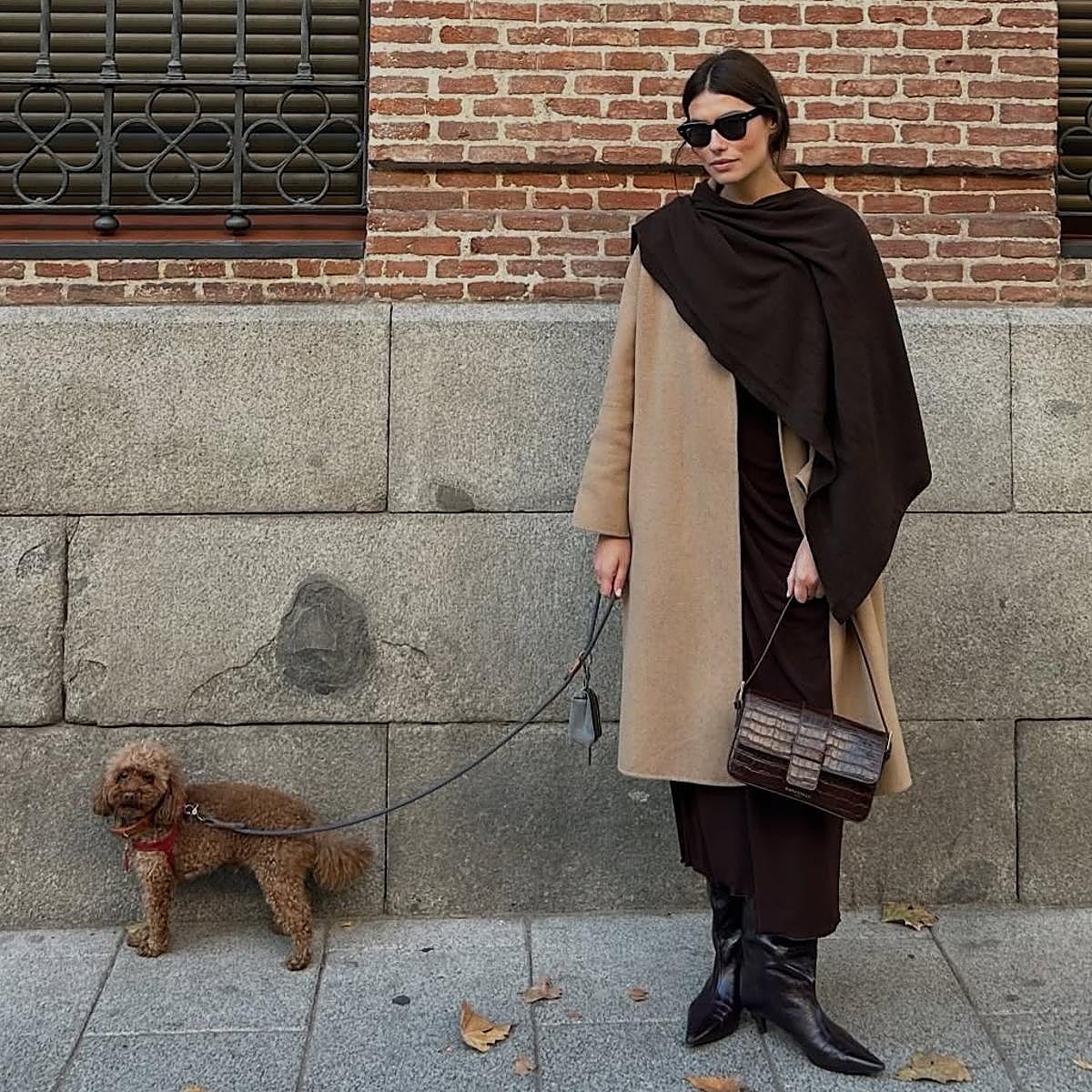 Un look con poncho.