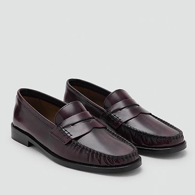 Mocasines de piel de Mango (69,99 euros)