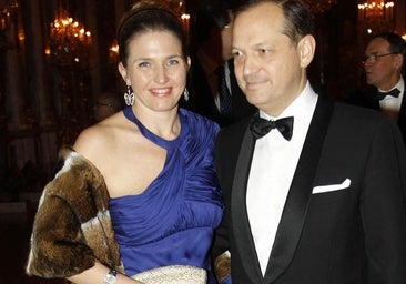 Adelaida de Orleans junto a su marido, Pierre-Louis Dailly.