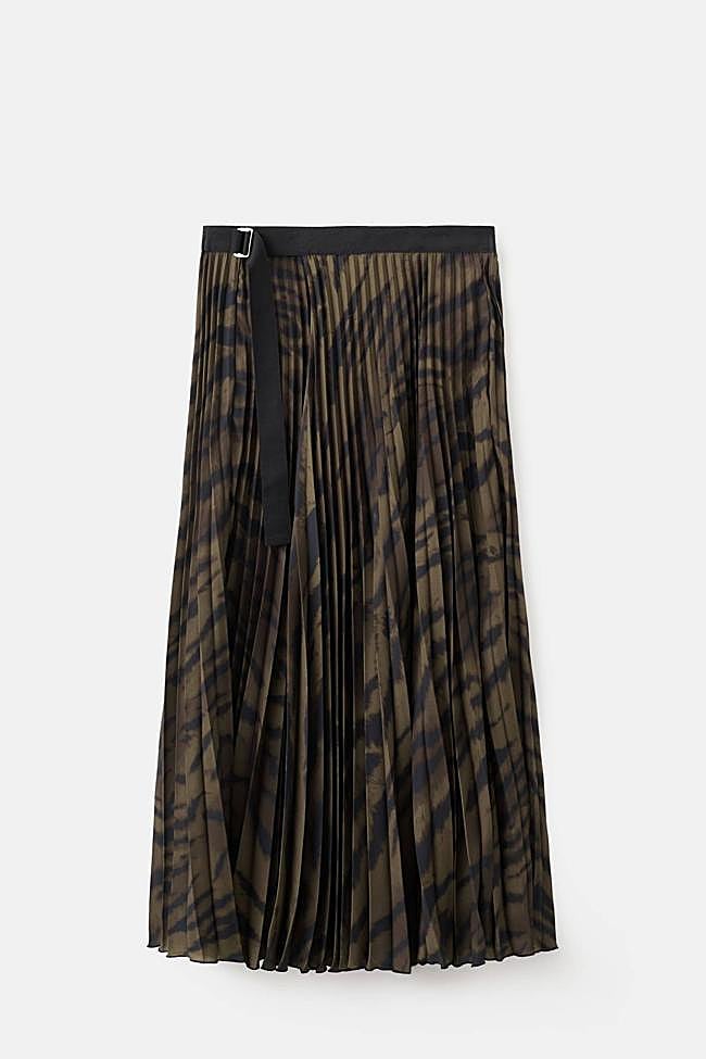 Falda plisada cinturón (35,99€)