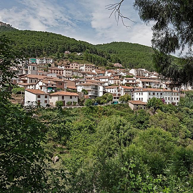 Guisando está rodeado de pinos y de montañas.