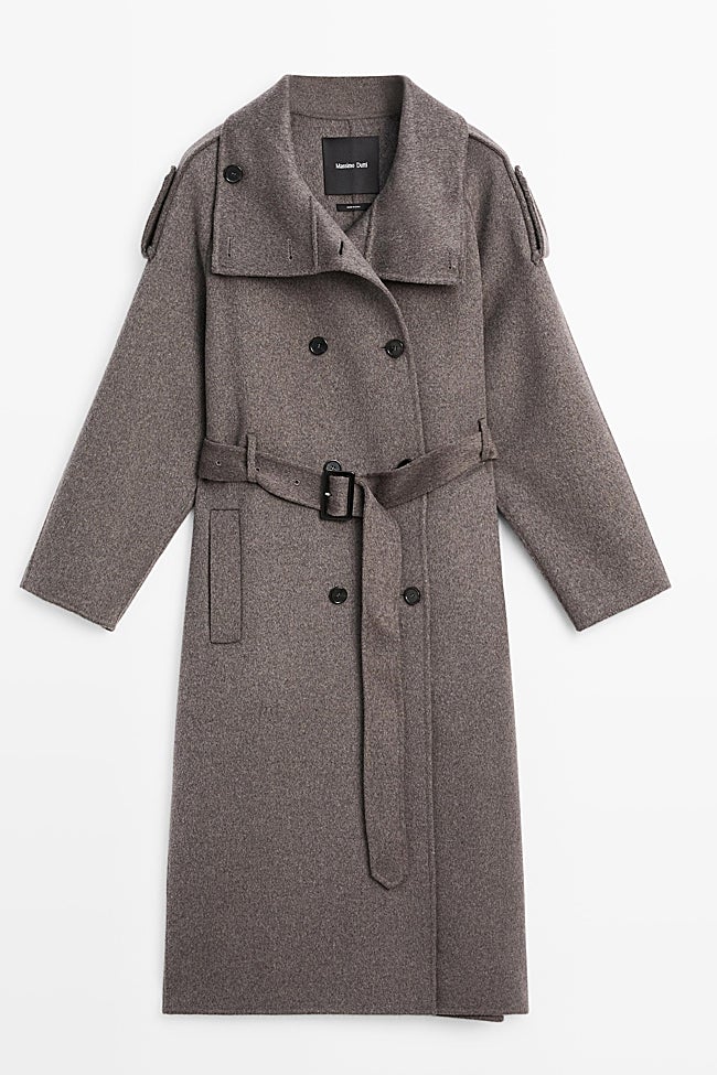 Abrigo gris de Massimo Dutti (249 euros)