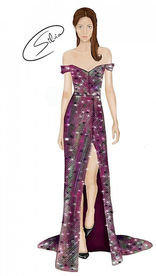 Imagen - El boceto del look de Lalachus hecho por Silvia Fernández.