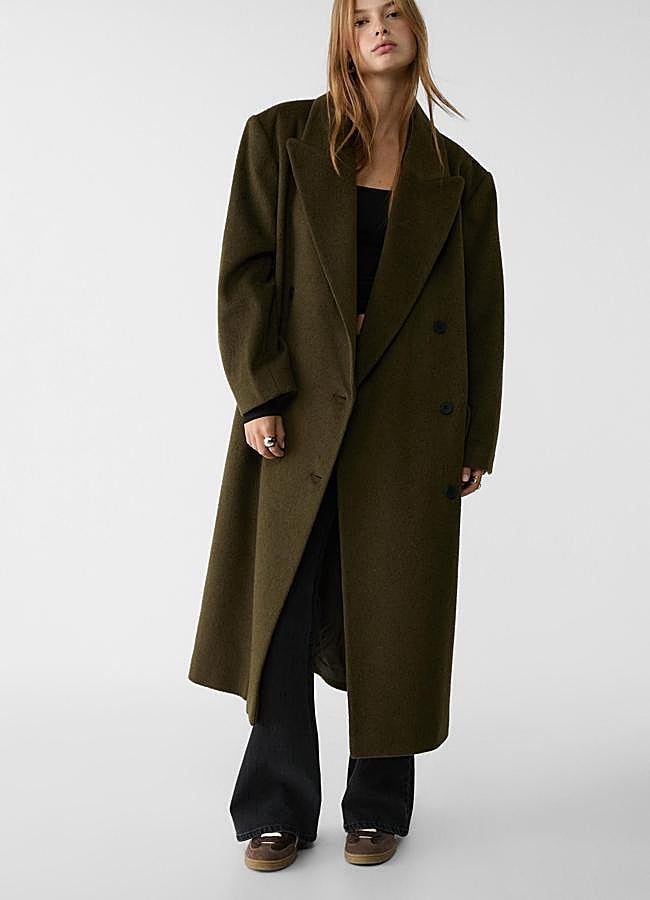 Imagen - Abrigo oversize en verde oliva