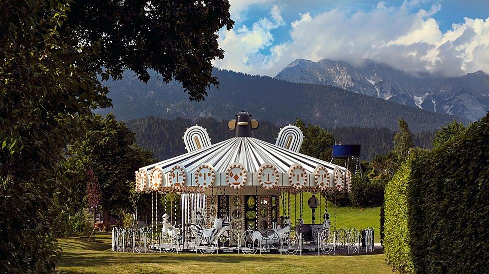 Exterior de los Mundos de Cristal Swarovski, en Austria