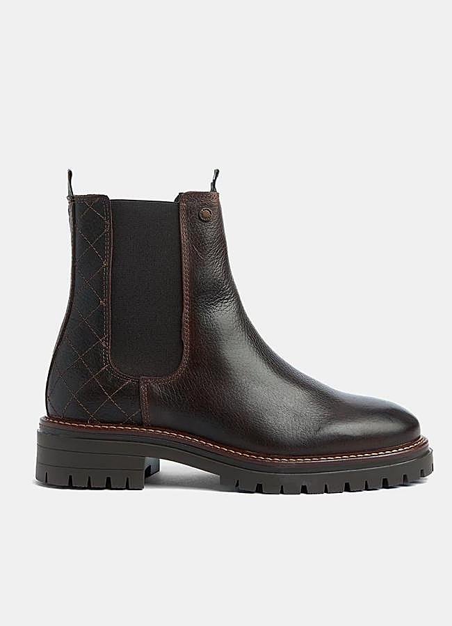 Imagen - Botines chelsea planos marrón oscuro