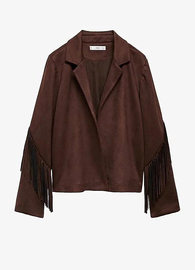 Imagen - Chaqueta con detalle de flecos de Mango (45,99 euros).