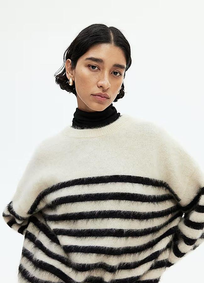 Imagen - Jersey oversize con estampado de rayas