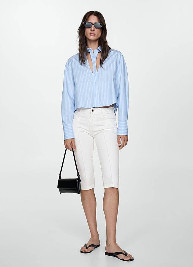 Imagen - Jeans slim capri costuras decorativas de Mango (12,99€)