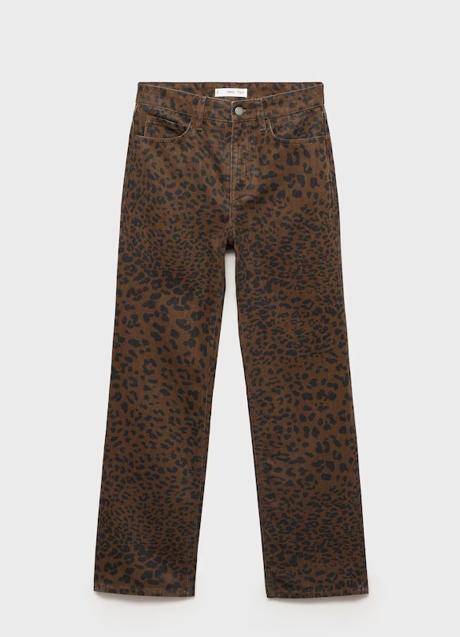 Imagen - Vaqueros con estampado de leopardo de Mango (39,99 euros)