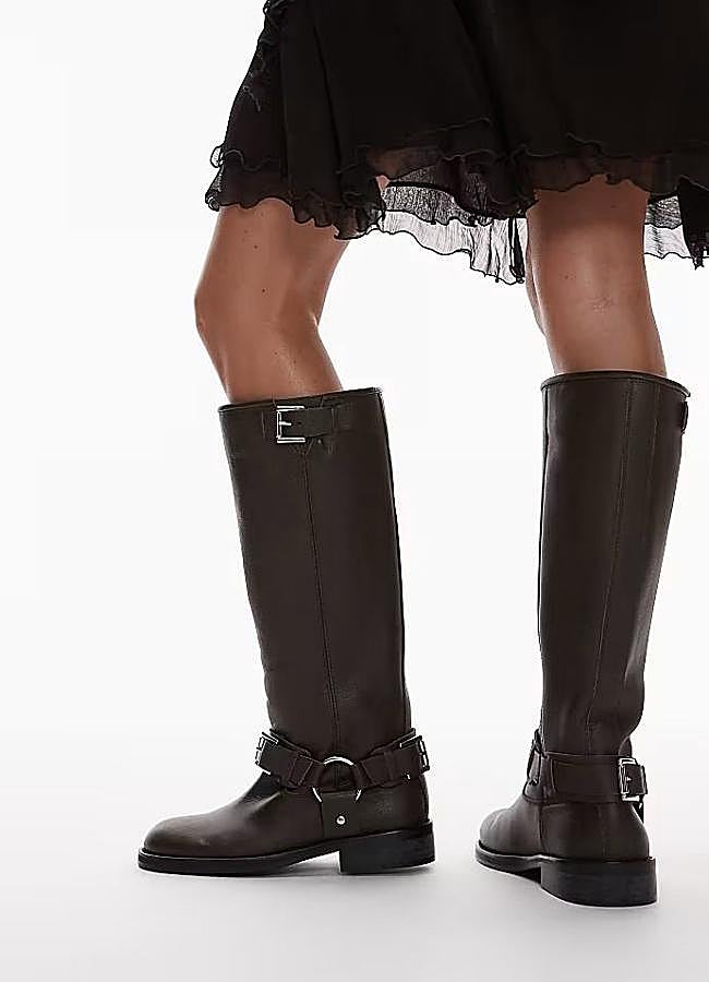 Imagen - Botas biker marrón chocolate