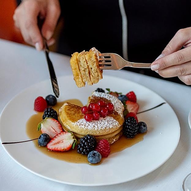 Las tortitas de Dani Brasserie.