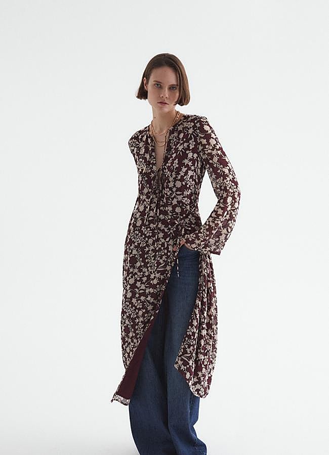 Imagen - Vestido boho con abertura en la pierna