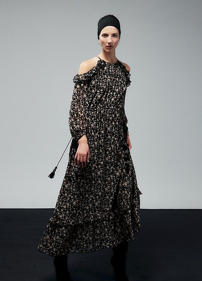 Imagen - Vestido boho maxi con hombros al descubierto