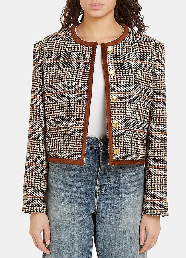 Imagen - Chaqueta de tweed con estampado de pata de gallo