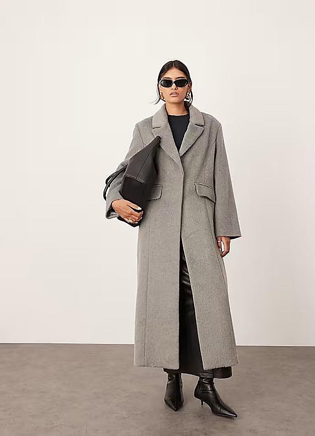 Imagen - Abrigos gris largo estilo masculino