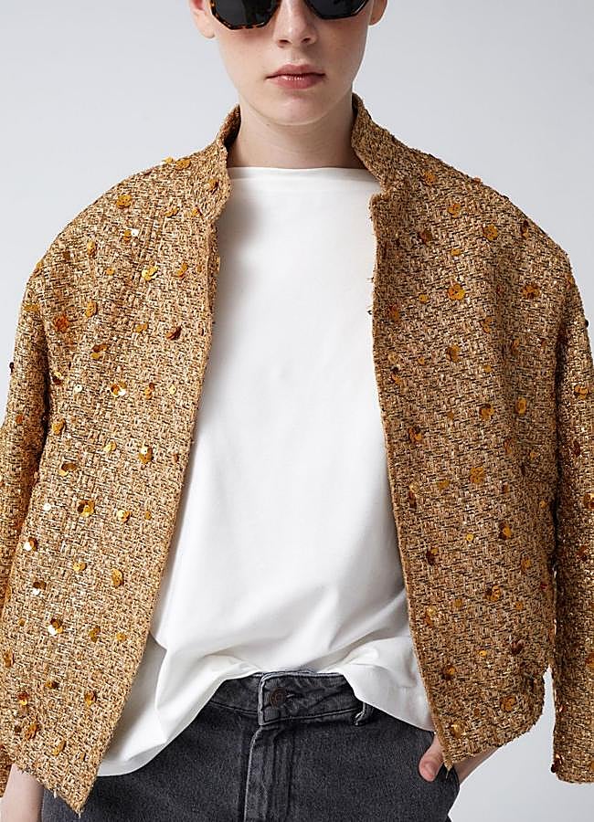 Imagen - Chaqueta estilo bomber en dorado de Coosy