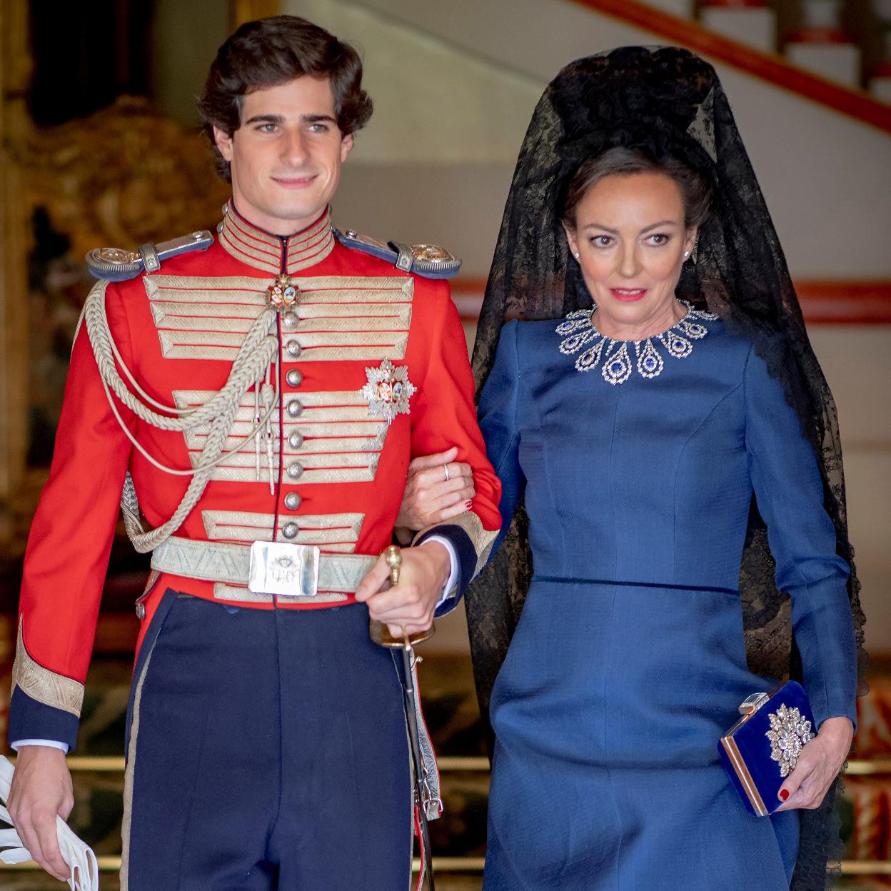 Matilde Solís en la boda de su hijo, Fernando Fitz James Stuart. 