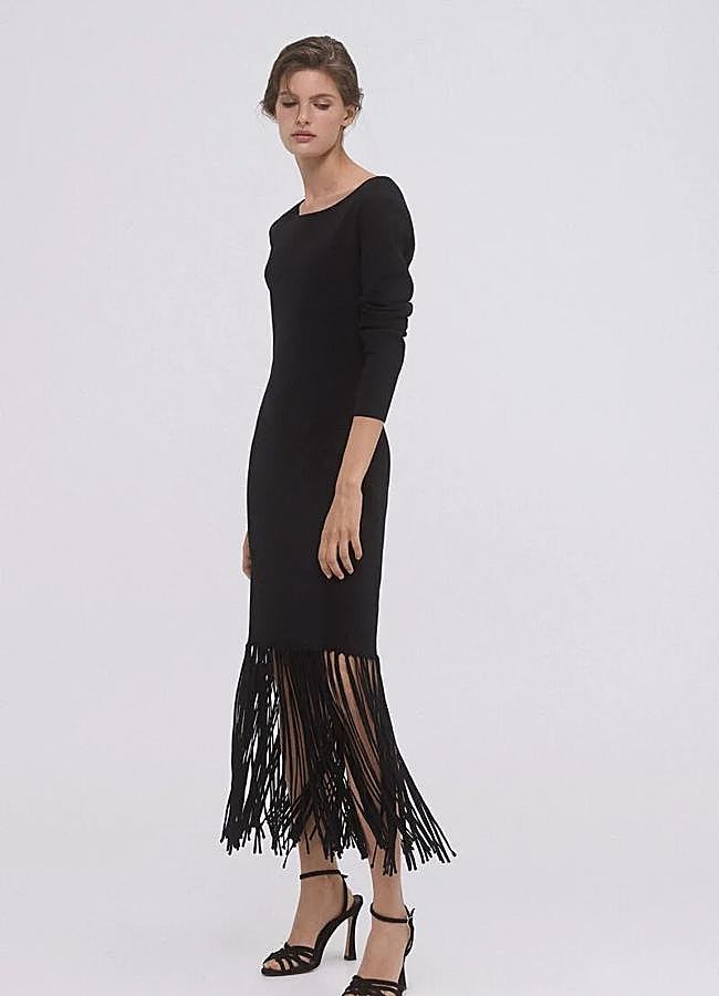 Imagen - Vestido de tricot con flecos de Pedro del Hierro (59€)