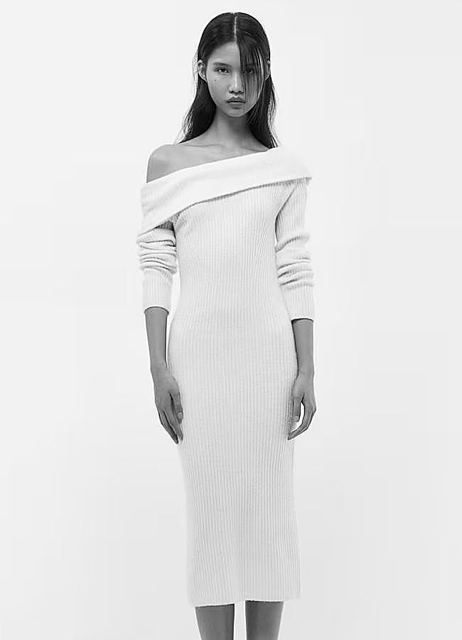 Imagen - Vestido de punto con hombros al descubierto