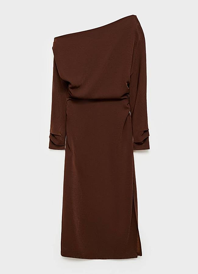 Imagen - Vestido asimétrico detalles fruncidos de Mango (49,99€)