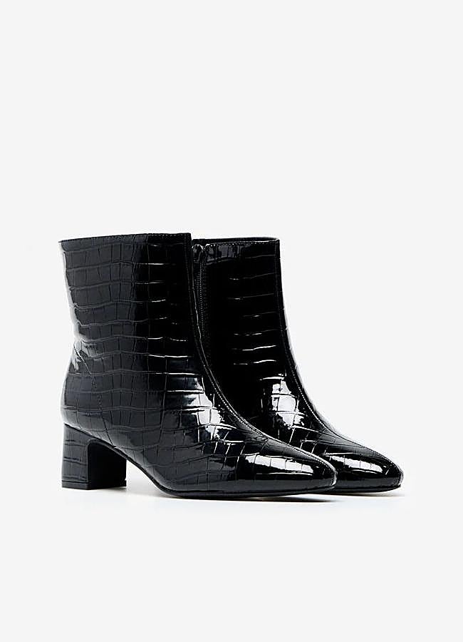 Imagen - Botines efecto coco negros