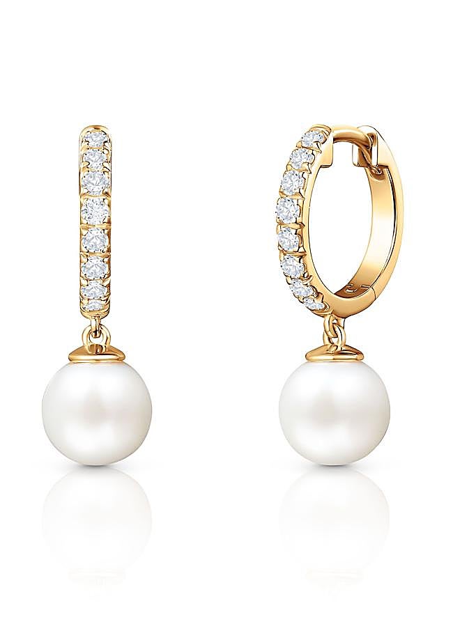 Imagen - Pendientes de perlas con diamantes de Mumit.