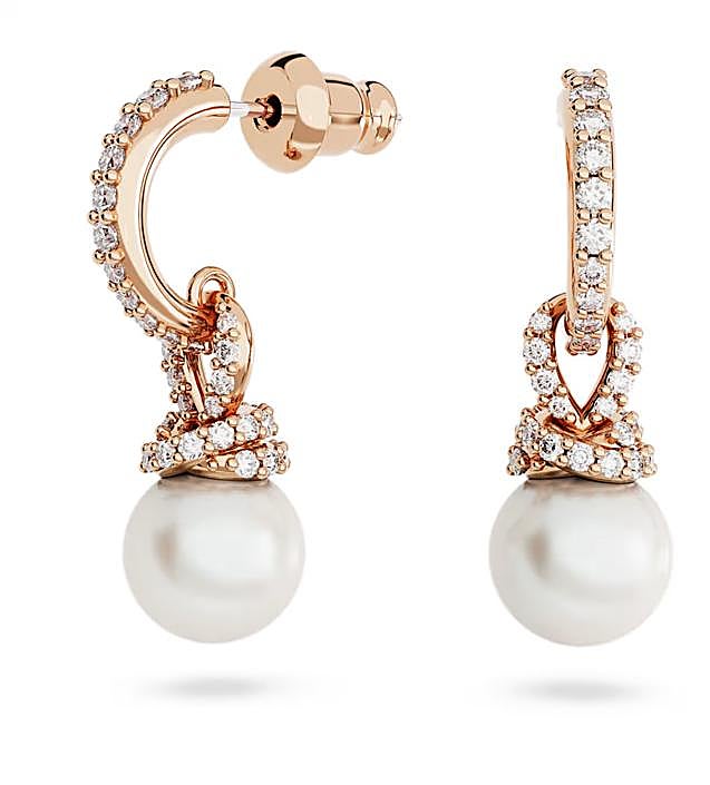 Imagen - Pendientes de perlas con cristales blancos de Swarovski