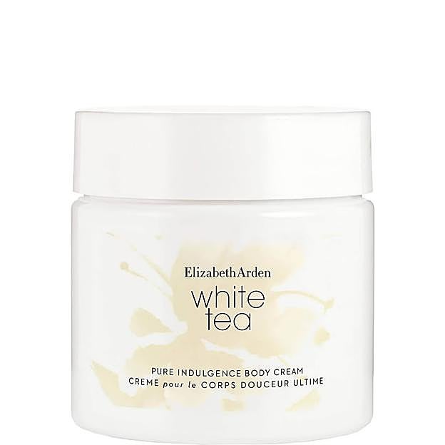 Crema corporal perfumada White Tea de Elizabeth Arden,