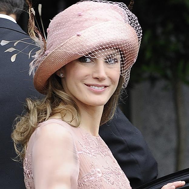 Letizia en la boda de Guillermo y Kate