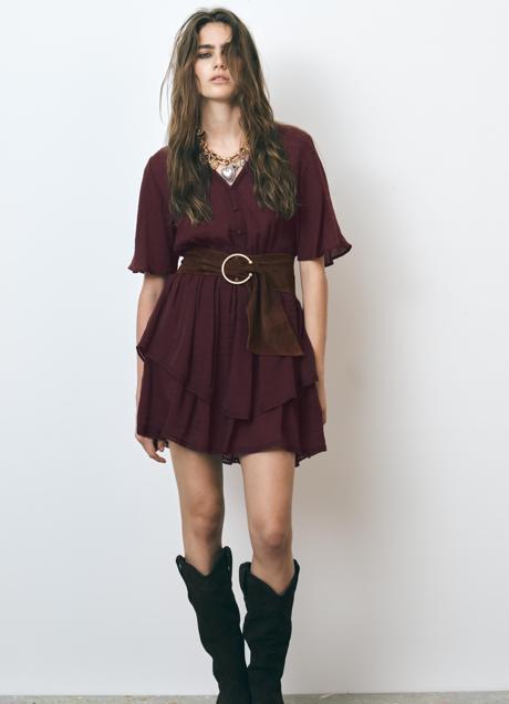 Imagen - Vestido burdeos de Zara (21,99 euros)