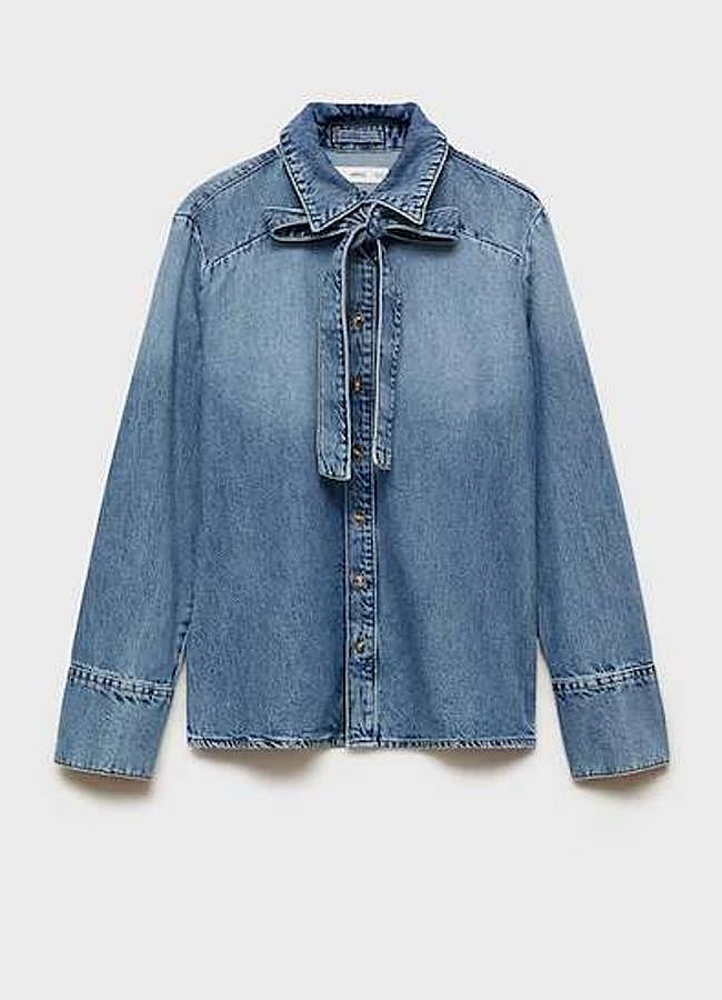 Imagen - Camisa vaquera lazo de Mango (35,99€)