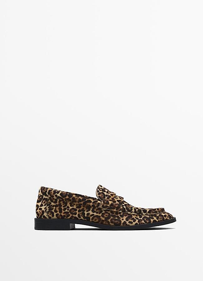 Imagen - Mocasines con estampado de leopardo de Massimo Dutti.