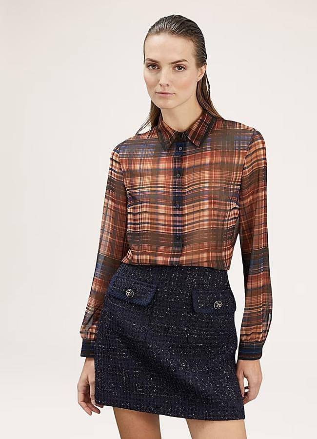 Imagen - Camisa de cuadros fina de Motivi, 59,90 euros.