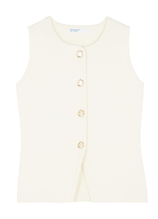 Imagen - Cárdigan sin mangas con botones de Paula Echevarría (16€)